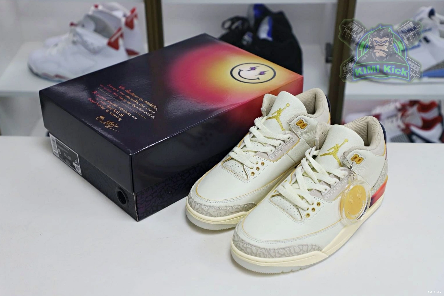 1st Kicks Jordan 1895 EasyMatch Air JBalvin Kimikick Jordan x 1112